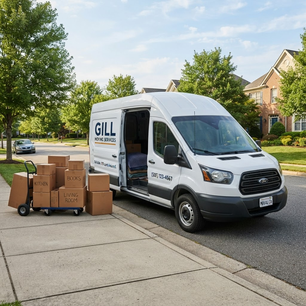 Gill Moving Services van ready for your move